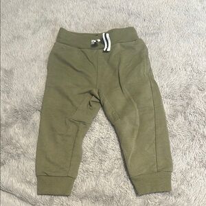 Olive Green Kids Jogger Pants